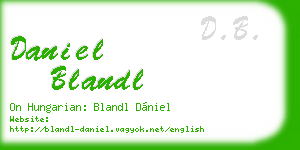 daniel blandl business card