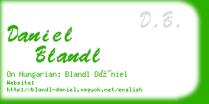 daniel blandl business card